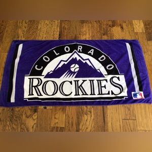 Beach towel – official, MLB – Vintage Colorado Rockies